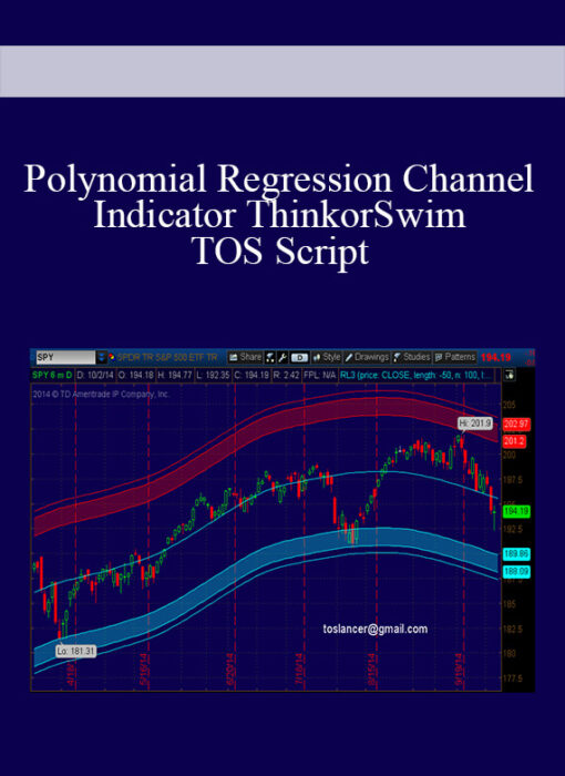 Polynomial Regression Channel Indicator ThinkorSwim TOS Script